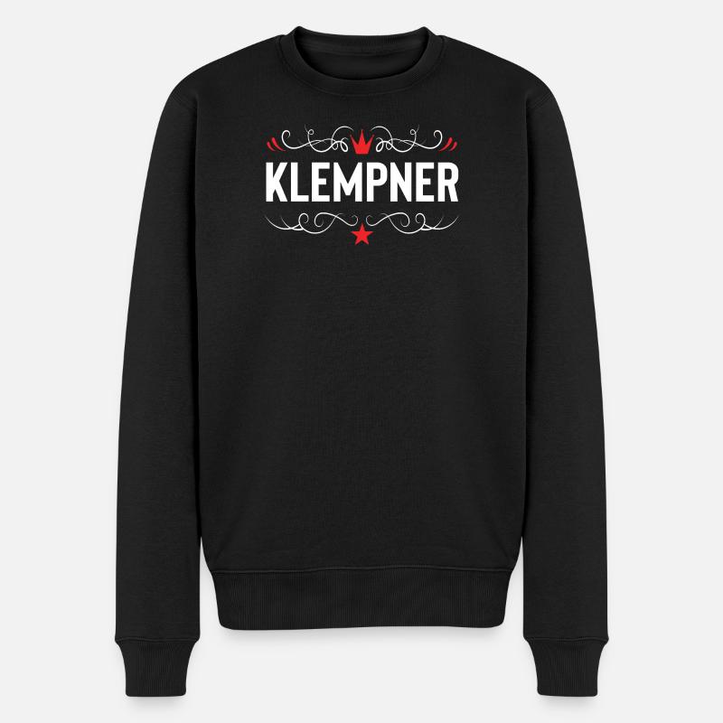 Klempner Beruf - Männer Premium Bio Pullover - Schwarz