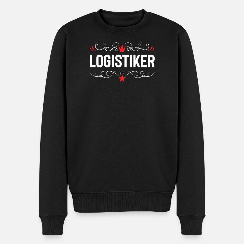 Logistiker Beruf - Männer Premium Bio Pullover - Schwarz