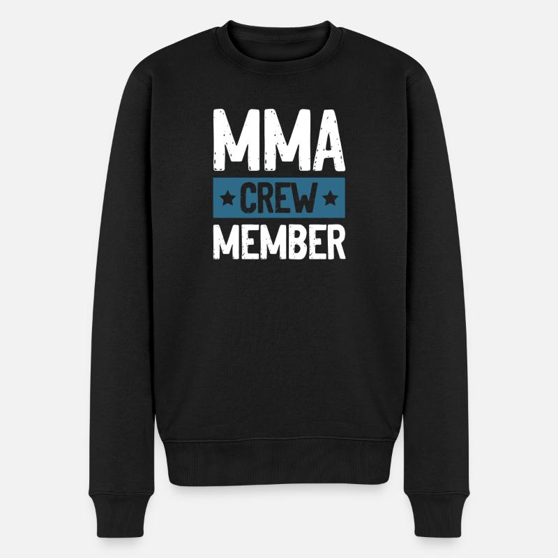 Mma Crew - Männer Premium Bio Pullover - Schwarz