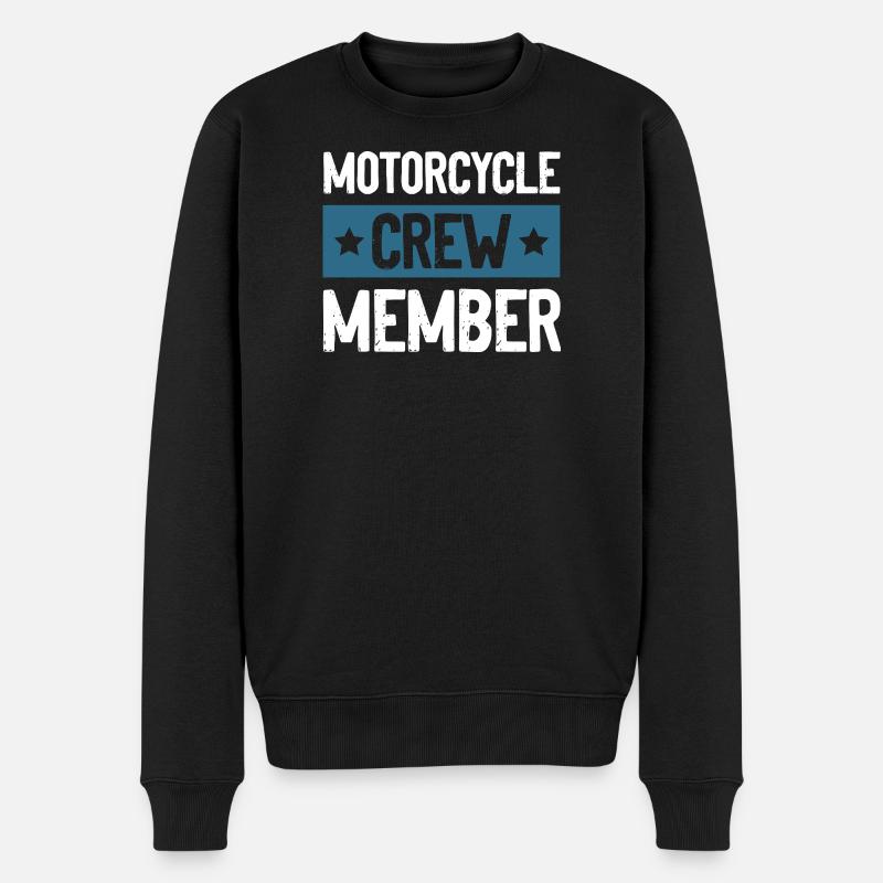 Motorcycle Crew - Männer Premium Bio Pullover - Schwarz