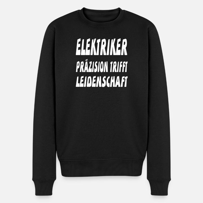 Elektriker - Männer Premium Bio Pullover - Schwarz