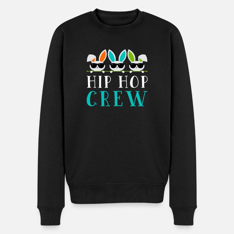 Hip Hop Bunny Crew - Pull Premium bio Homme - noir