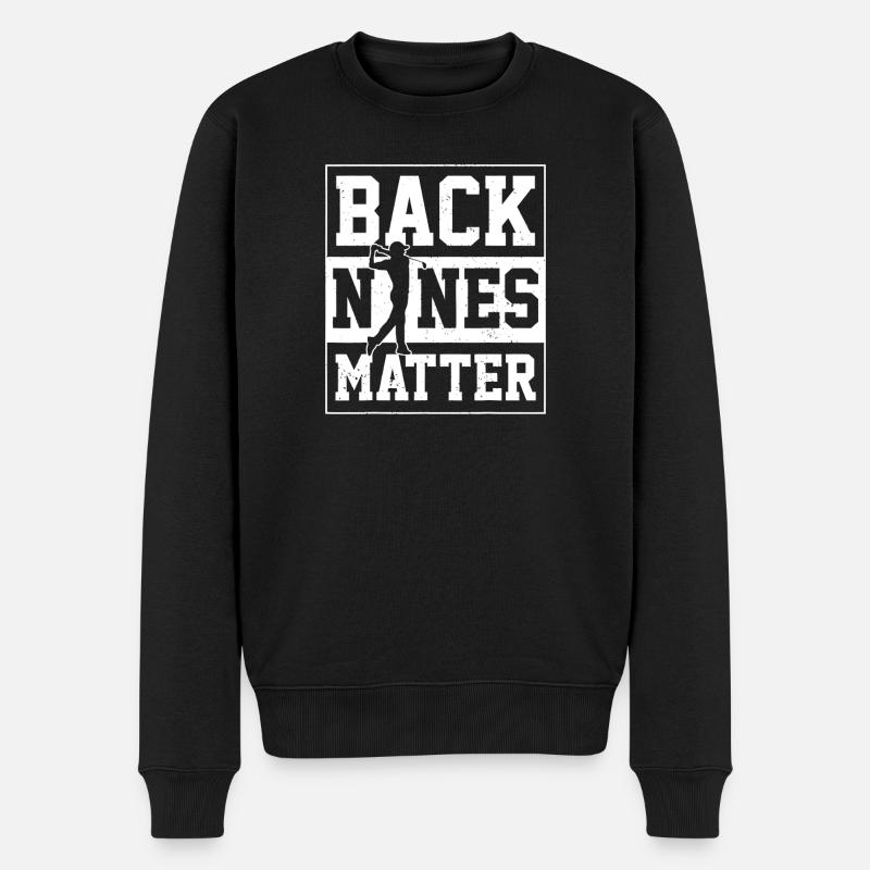 Backbones Matter - Men's Premium Organic Jumper - black