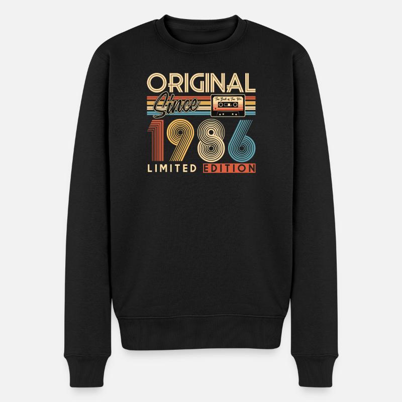 40e anniversaire, 40 ans - Pull Premium bio Homme - noir