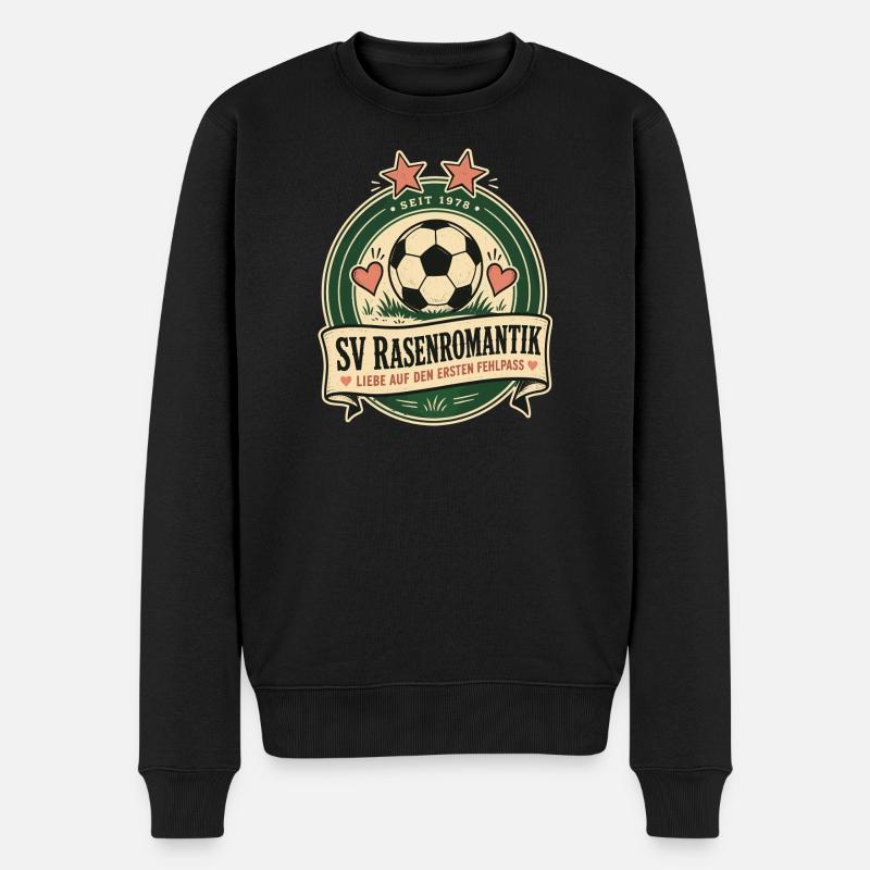 SV Rasenromantik - Männer Premium Bio Pullover - Schwarz
