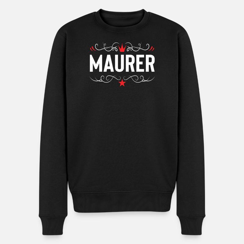 Bricklayer profession - Men's Premium Organic Jumper - black