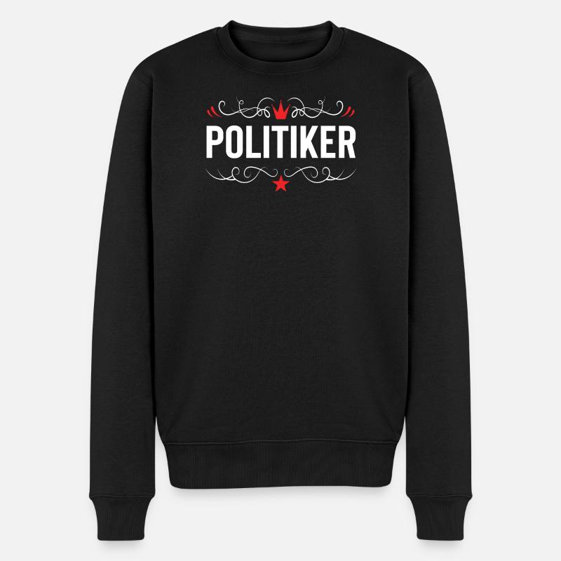 Politiker Beruf - Männer Premium Bio Pullover - Schwarz