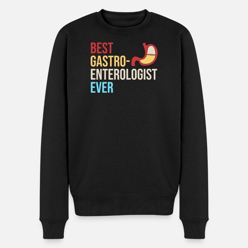 Gastroenterologie - Männer Premium Bio Pullover - Schwarz