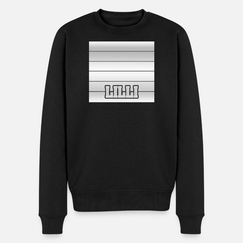Lilli - Männer Premium Bio Pullover - Schwarz