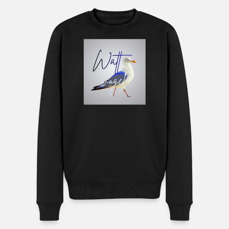 Wattvogel_3 - Pull Premium bio Homme - noir