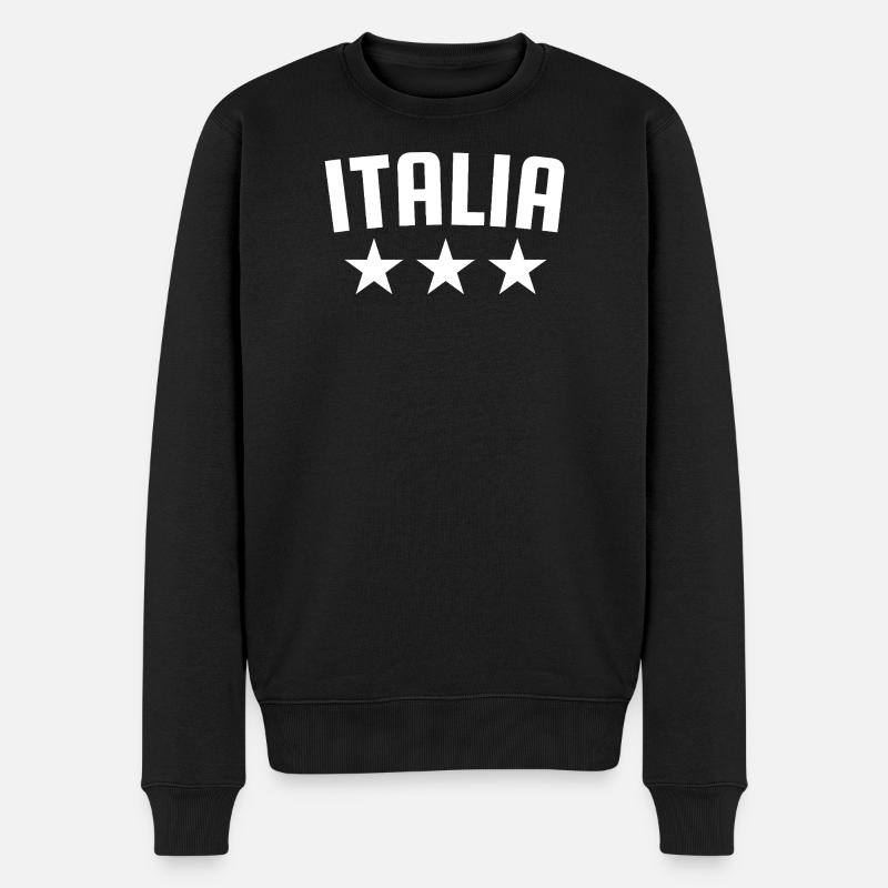 Italie 3 étoiles Design White - Pull Premium bio Homme - noir
