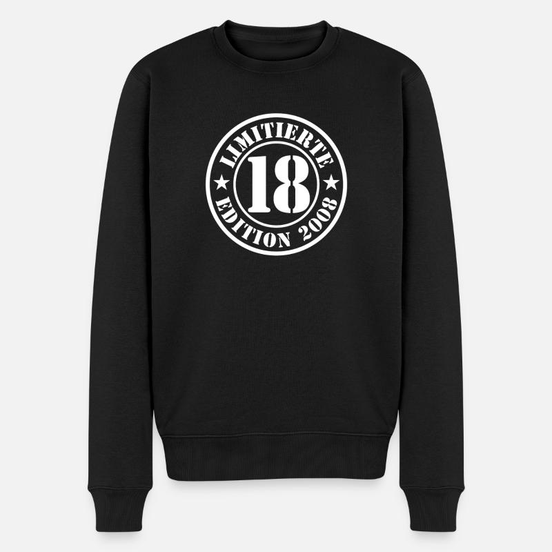 18e anniversaire, jeunes filles - Pull Premium bio Homme - noir