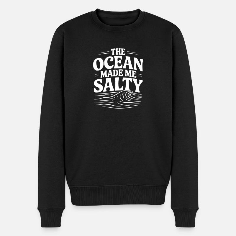 L’océan m’a rendu salé - Pull Premium bio Homme - noir