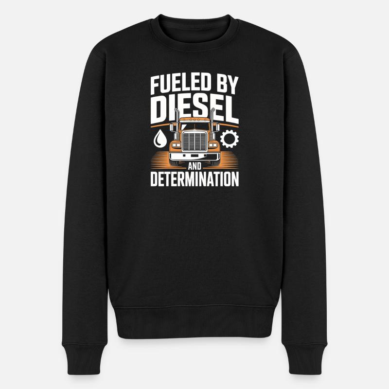 Conducteur professionnel Camion Camion Diesel - Pull Premium bio Homme - noir