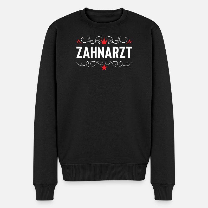 Zahnarzt - Männer Premium Bio Pullover - Schwarz