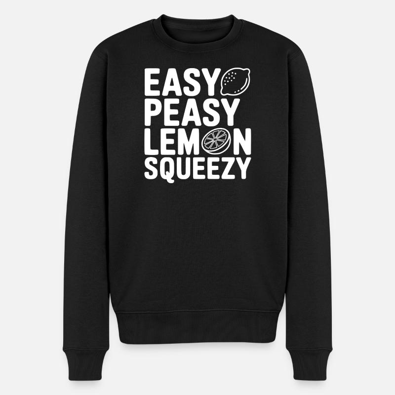 Easy Peasy Lemon Squeezy - Men's Premium Organic Jumper - black