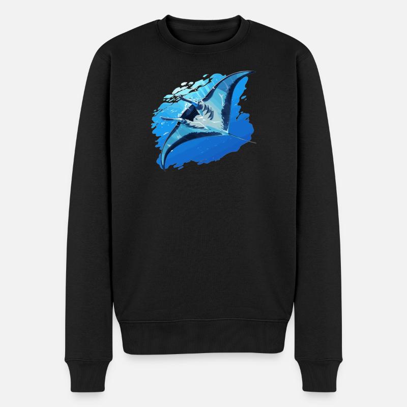 Rays Manta Rays - Men's Premium Organic Jumper - black