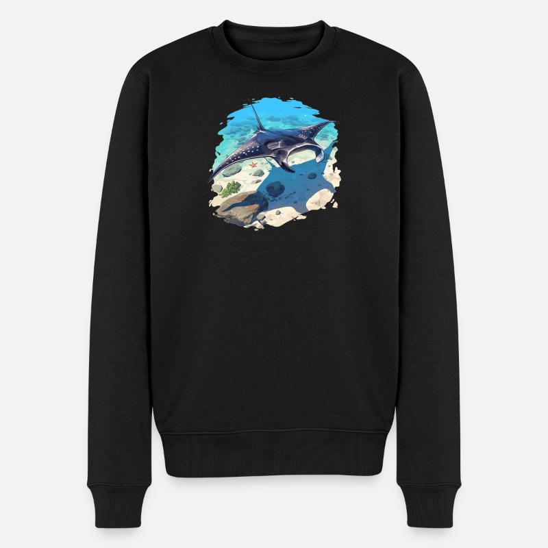 Rays Manta Rays - Men's Premium Organic Jumper - black