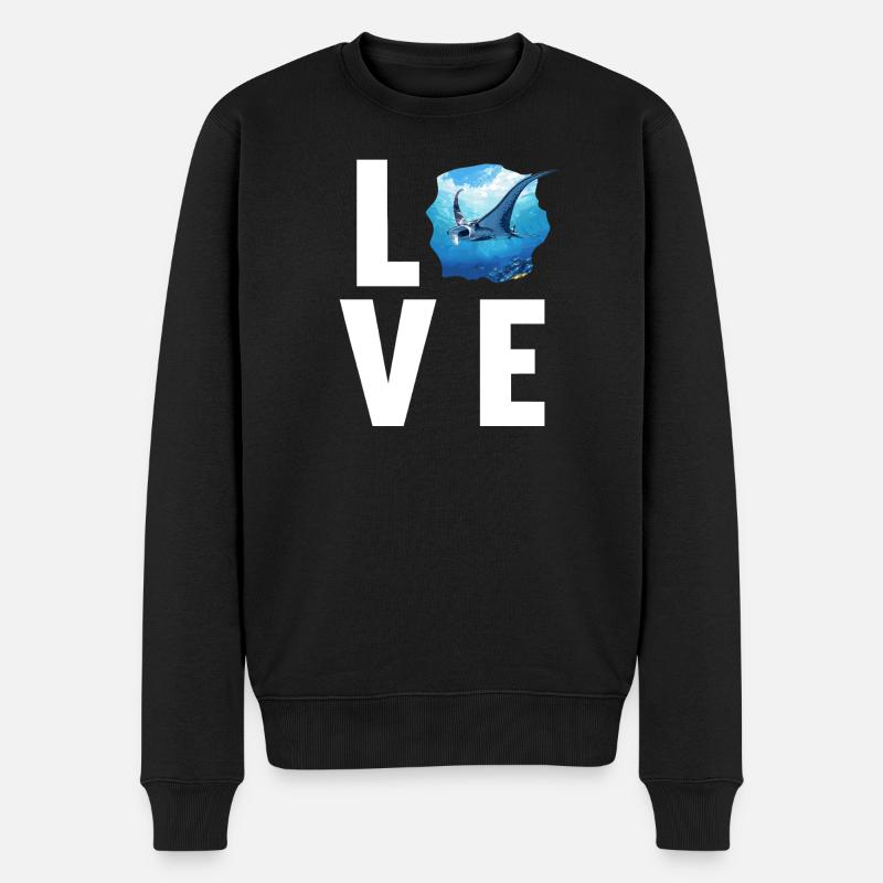 Rays Manta Rays - Men's Premium Organic Jumper - black