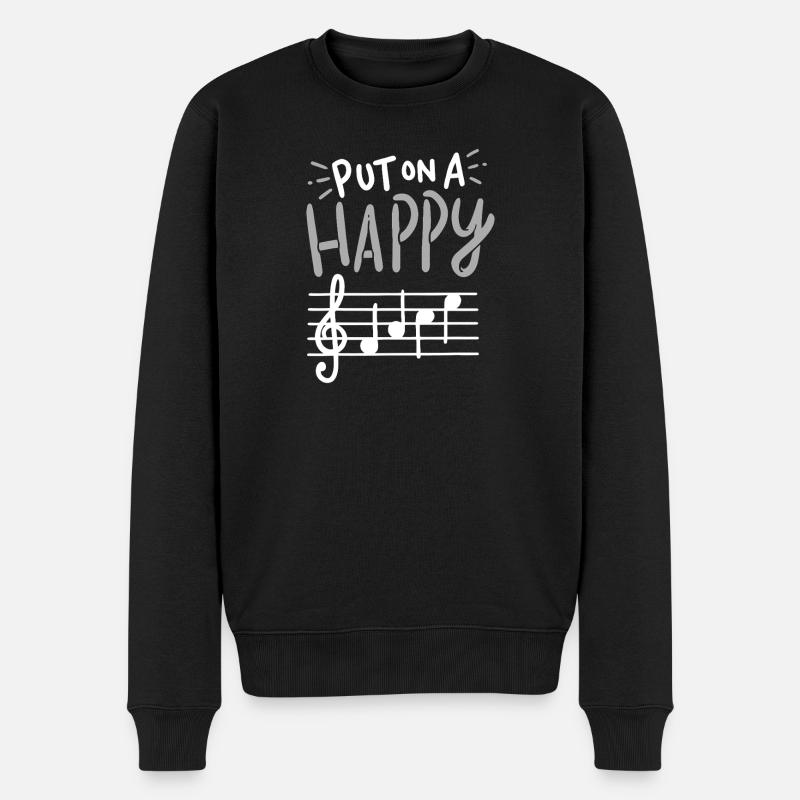 Mets un air joyeux - Pull Premium bio Homme - noir