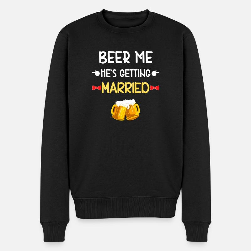 Escouade de Mariés Beer Me - Pull Premium bio Homme - noir