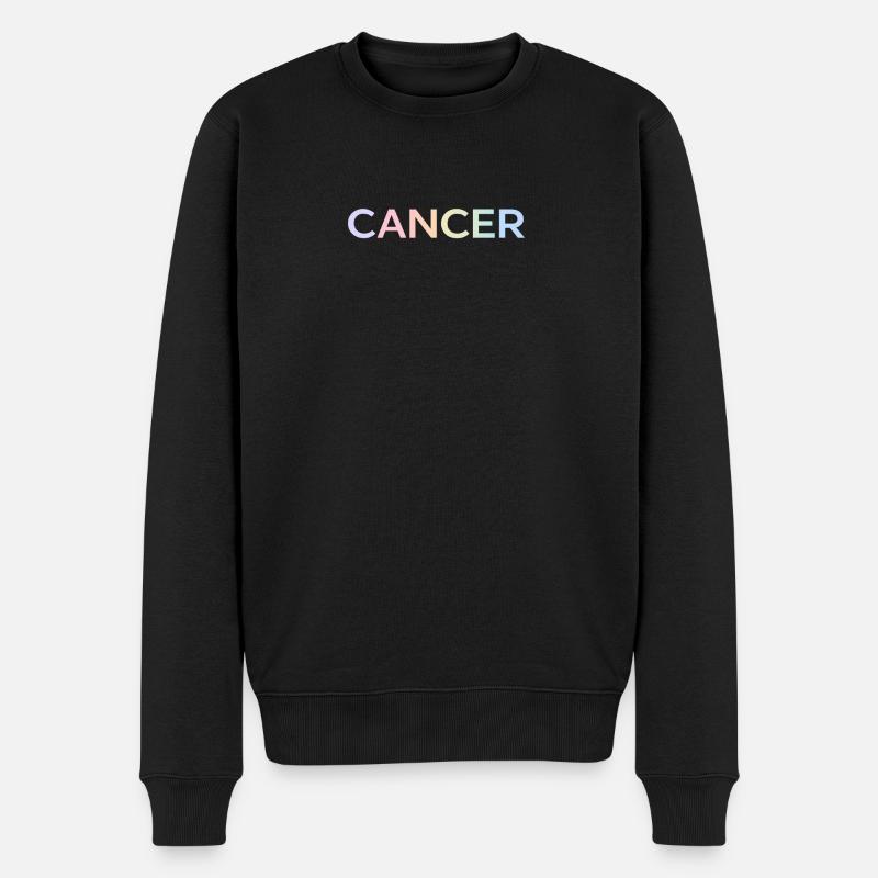Lettres de sensibilisation au cancer Pastel - Pull Premium bio Homme - noir
