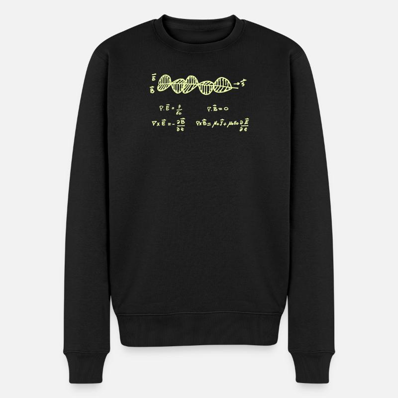 Les équations de Maxwell - Pull Premium bio Homme - noir