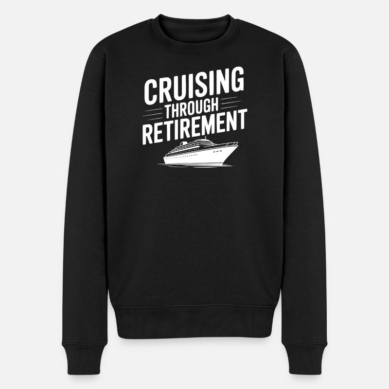 Kreuzfahrt durch den Ruhestand - Männer Premium Bio Pullover - Schwarz