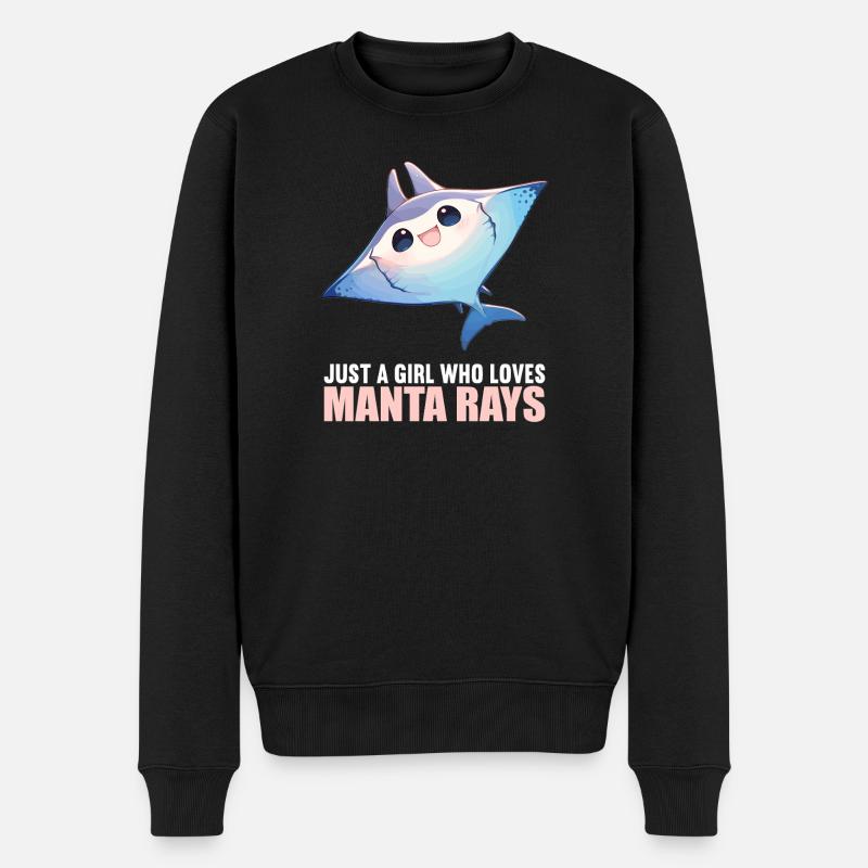 Raies Manta Raies - Pull Premium bio Homme - noir