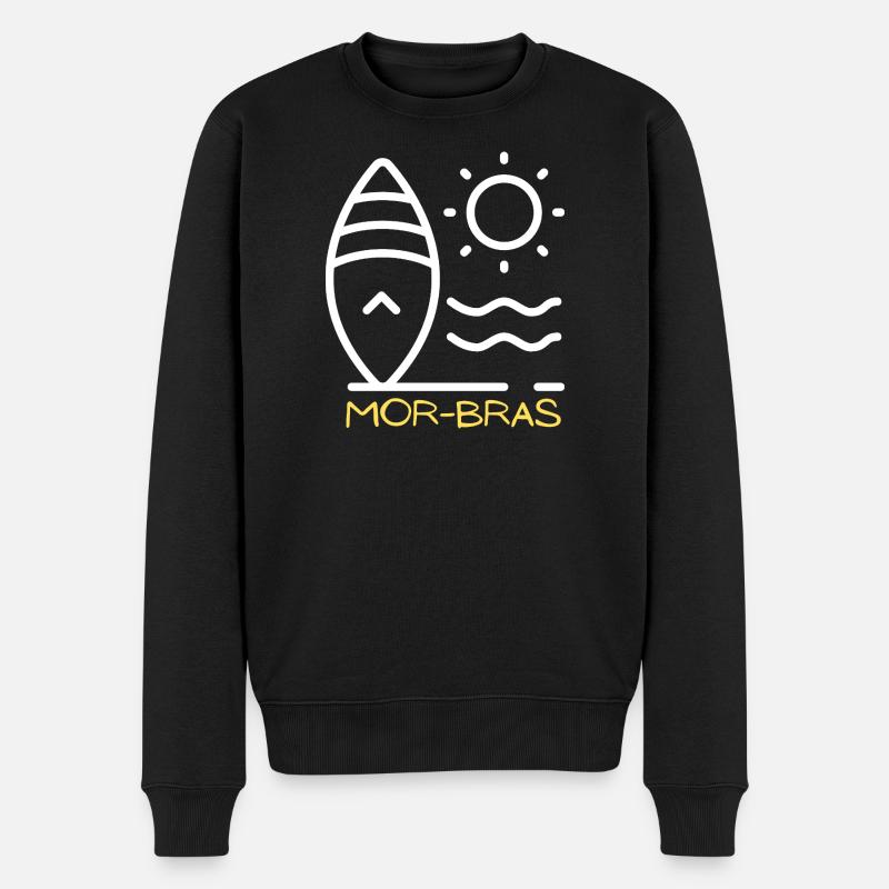 Mor Bras - Pull Premium bio Homme - noir