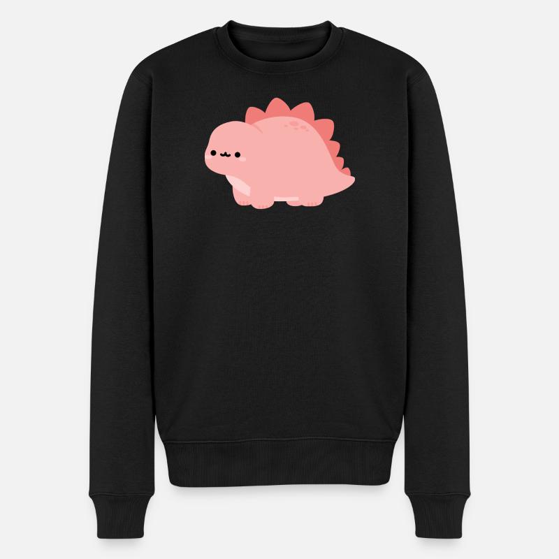 Mignon Dino Rose Stegosaurus - Pull Premium bio Homme - noir