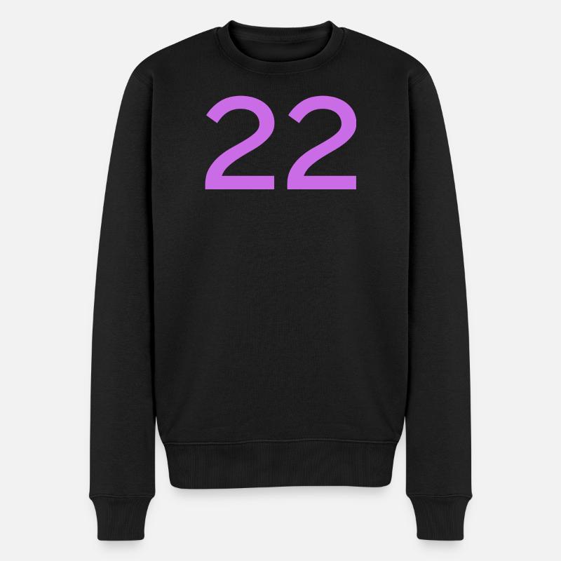 22 - Männer Premium Bio Pullover - Schwarz