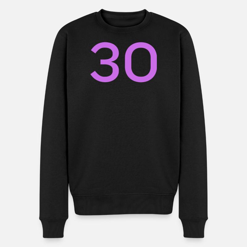 30 - Men's Premium Organic Jumper - black