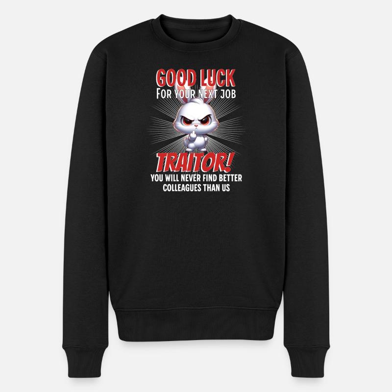 Drôle d’adieu collègue - Pull Premium bio Homme - noir