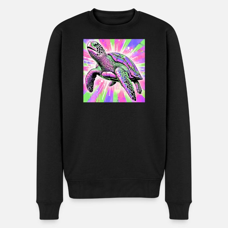 turtle - Men's Premium Organic Jumper - black