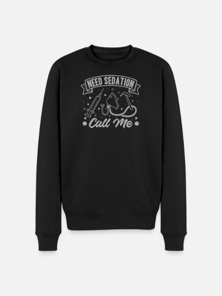 Anesthesiologist Need Sedation Anesthesia - Men's Premium Organic Jumper - black
