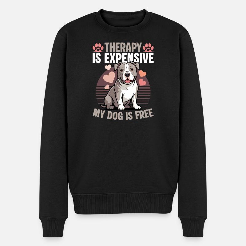 Pitbull Terrier Race de chien pittie - Pull Premium bio Homme - noir