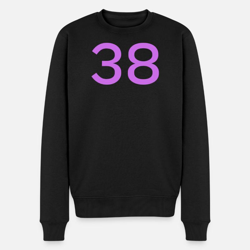 38 - Männer Premium Bio Pullover - Schwarz