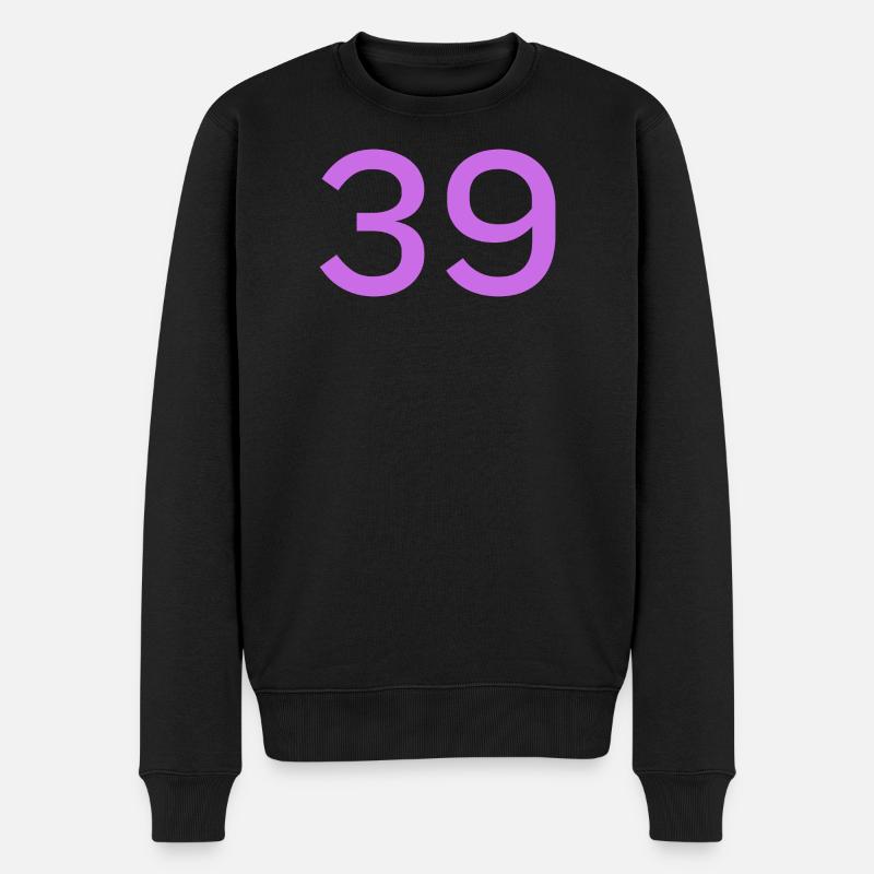 39 - Männer Premium Bio Pullover - Schwarz