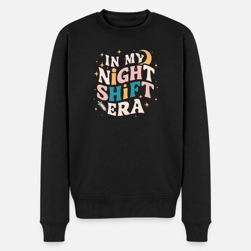 À mon époque de nuit - Pull Premium bio Homme - noir