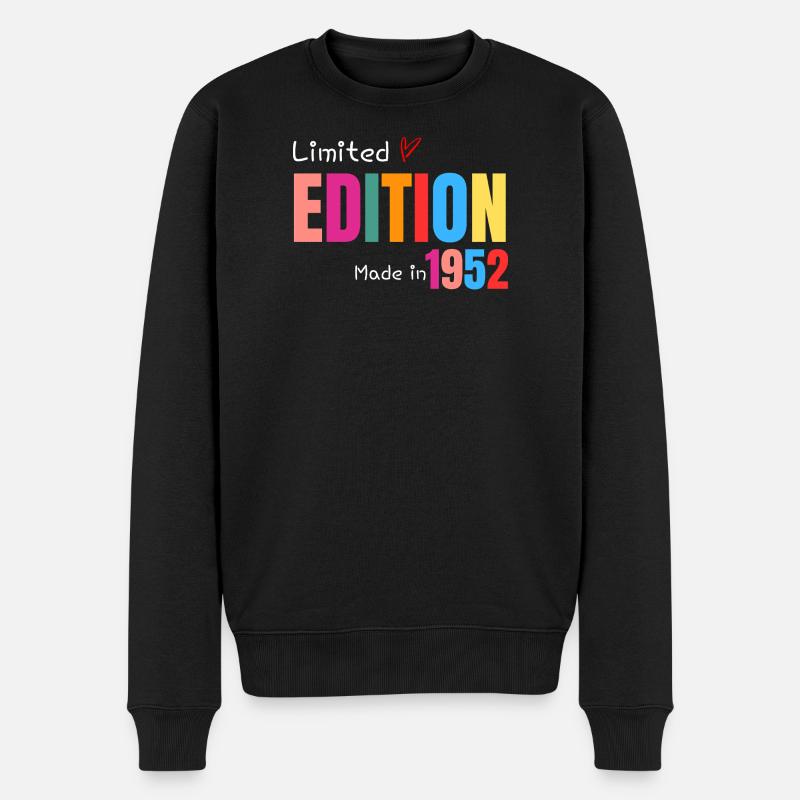 Limitierte Auflage Hergestellt 1952 - Männer Premium Bio Pullover - Schwarz