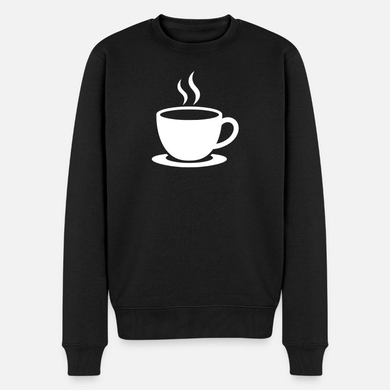 Café - Pull Premium bio Homme - noir