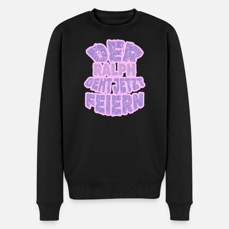 Ralph - Männer Premium Bio Pullover - Schwarz