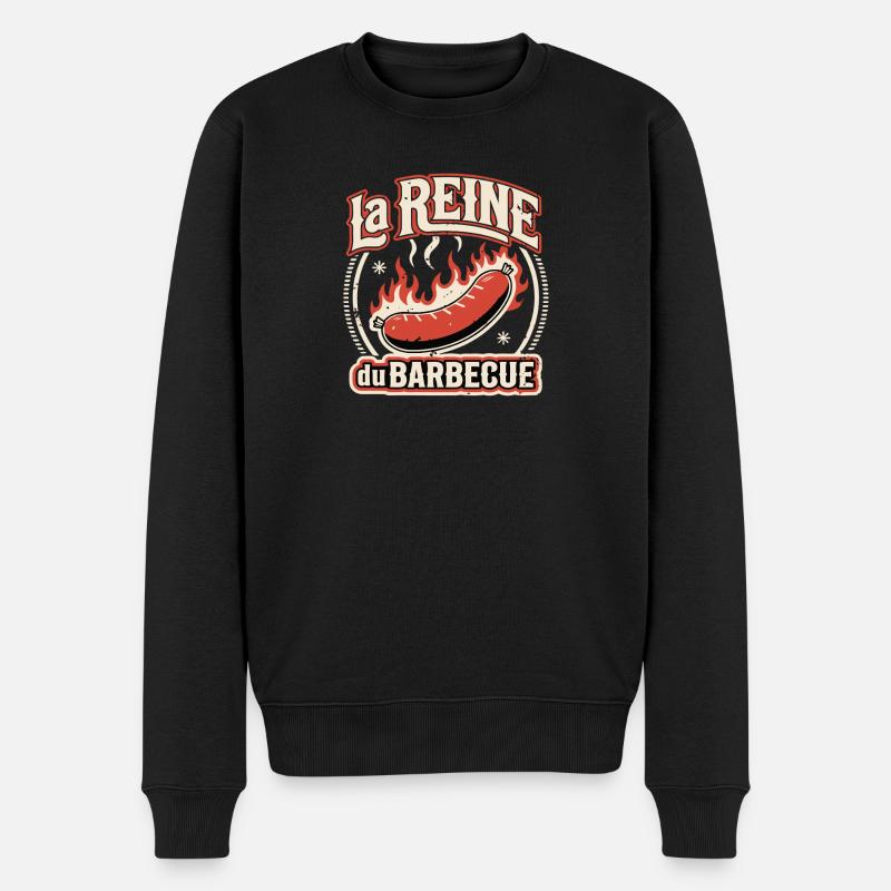 La Reine du Barbecue - Pull Premium bio Homme - noir