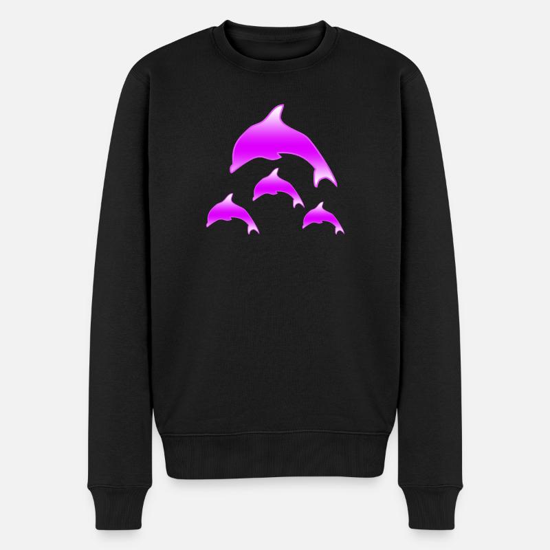Dauphins - Pull Premium bio Homme - noir