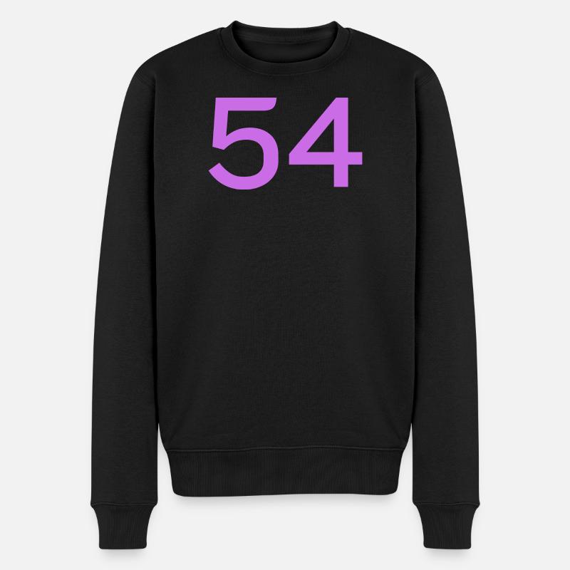 54 - Männer Premium Bio Pullover - Schwarz