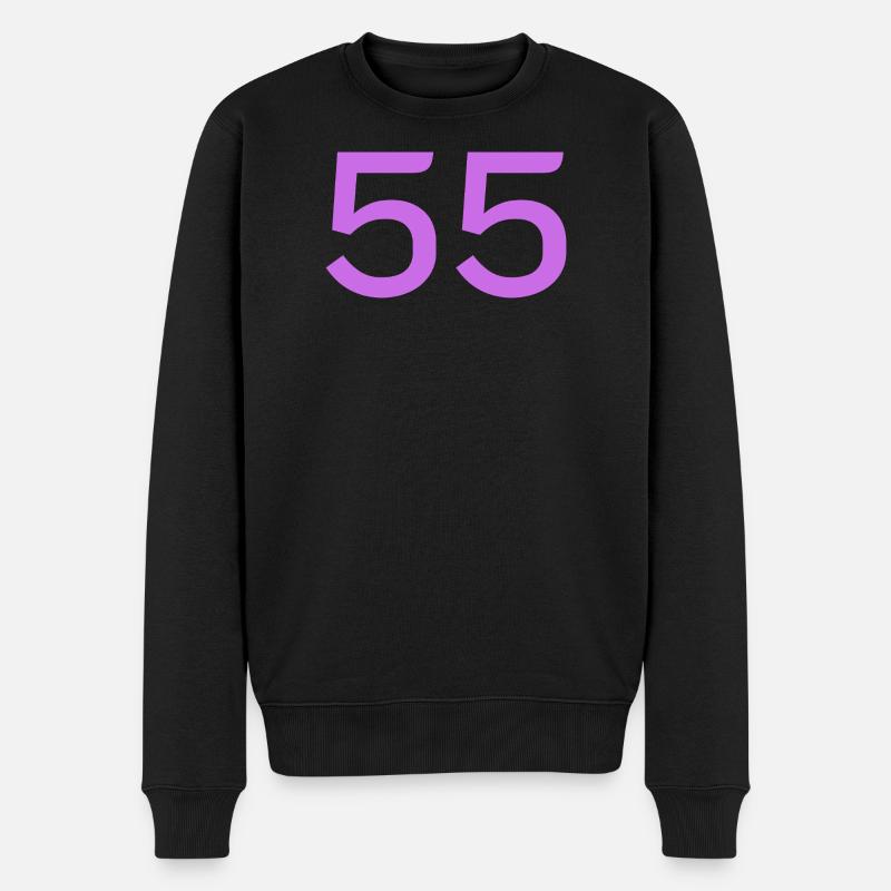 55 - Men's Premium Organic Jumper - black