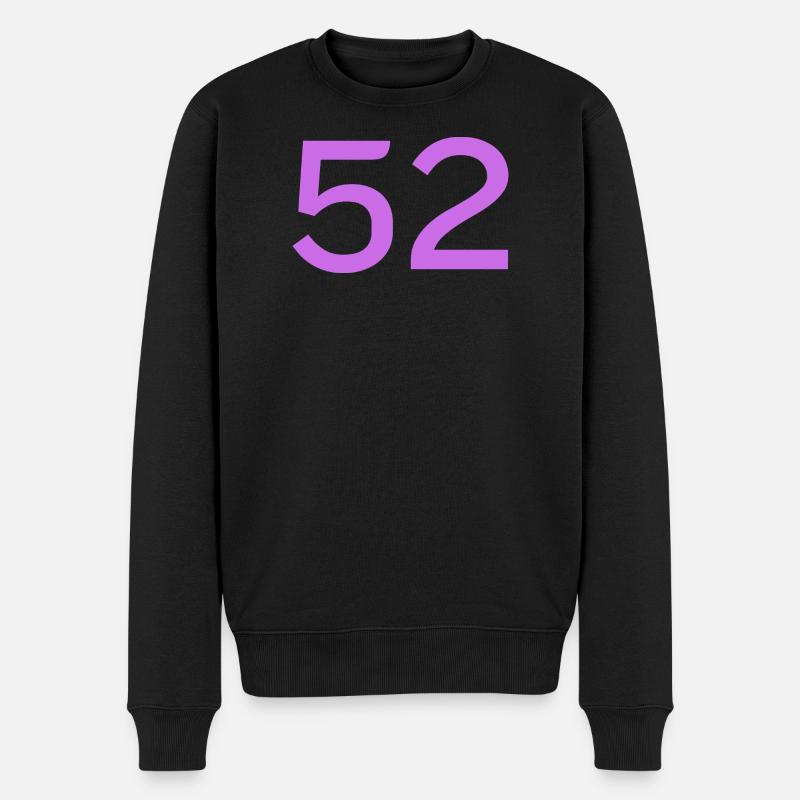52 - Männer Premium Bio Pullover - Schwarz