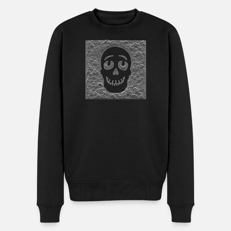 Blanc crâne - Pull Premium bio Homme - noir
