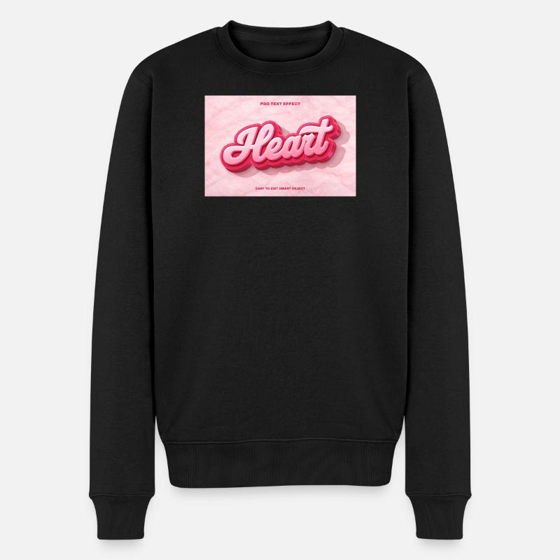 Police 3D Heart Rose - Pull Premium bio Homme - noir